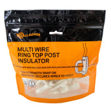 Goodnature - Multi Wire Ring Top Post Insulator 30pk - Homeplace Market LLC