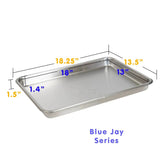 Heritage - Blue Jay - 13x18 - Deep Bakeware Pan - Stainless Steel - BPA Free Plastic Lid - USA Made - Homeplace Market LLC