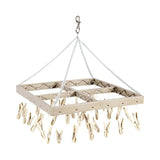 Homeplace - Clothespin Laundry Drying Rack - 36 Clothes Pin Hanger - Made in USA - Homeplace Market LLC