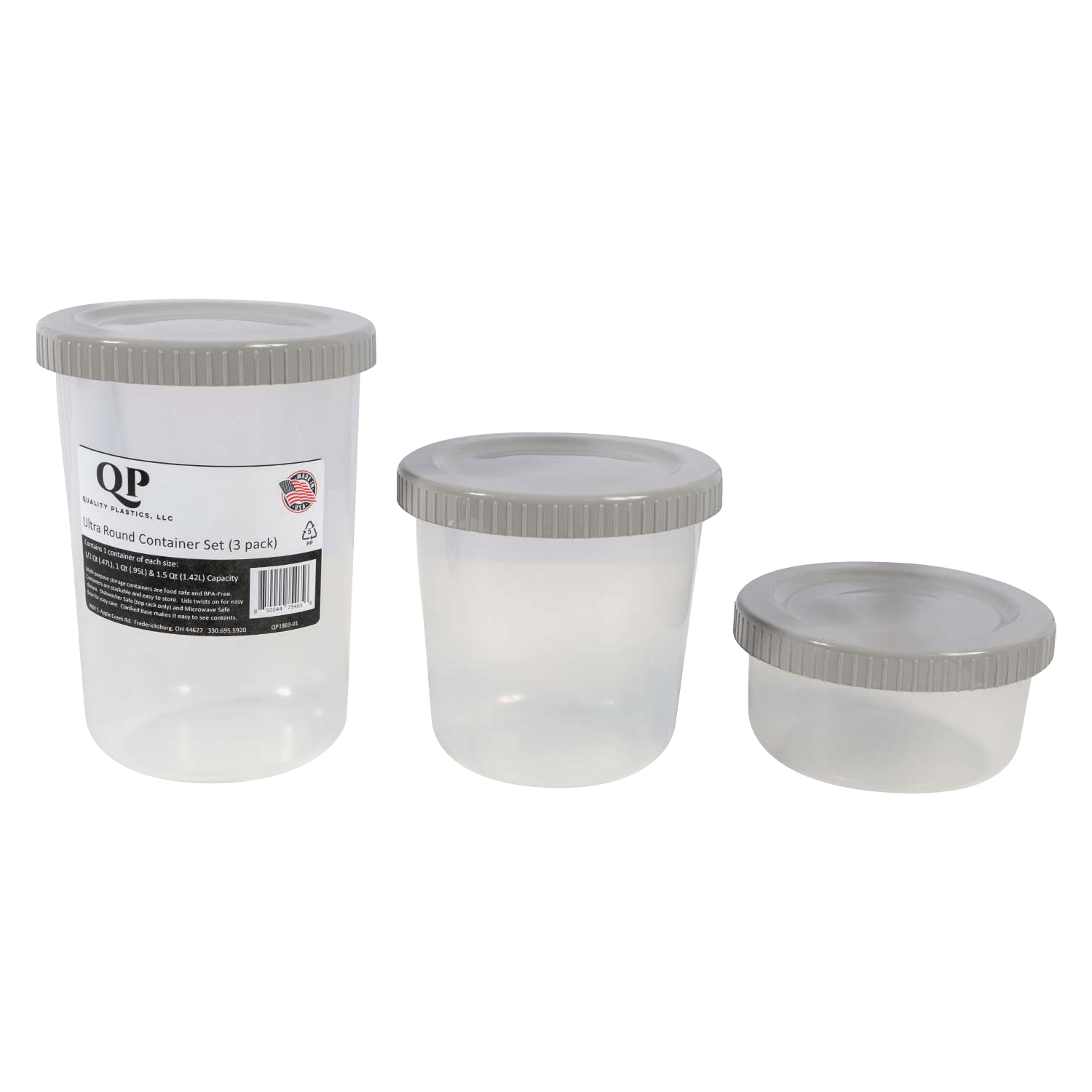 Homeplace - Ultra Round Container Set - BPA Free - Homeplace Market LLC