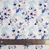 Jacquard Poly - Blue Floral Janette 3 - Homeplace Market LLC
