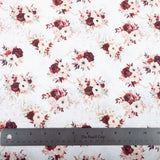 Jacquard Poly - Burgundy Gold Floral - Homeplace Market LLC