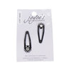 Joyce's Accessories - Crystal Snap Clip - (1 - 1/4") (2 piece, Black) - Homeplace Market LLC