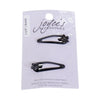 Joyce's Accessories - Floral Snap Clip - (1 - 1/4") (2 piece, Black) - Homeplace Market LLC