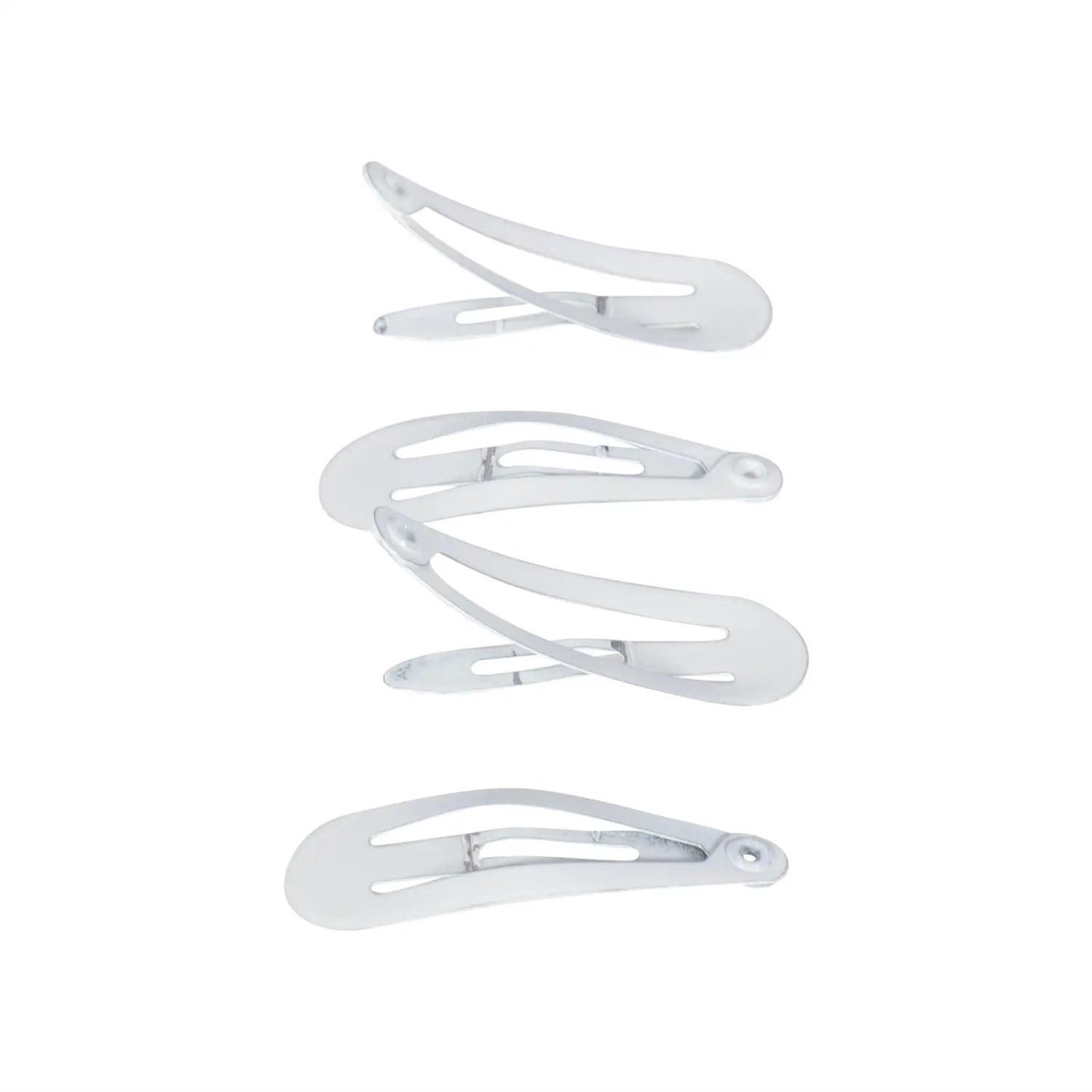 Joyce's Accessories - Plain Snap Clip - (1 - 1/4") (4 piece, White) - Homeplace Market LLC