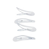 Joyce's Accessories - Plain Snap Clip - (1 - 1/4") (4 piece, White) - Homeplace Market LLC