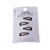 Joyce's Accessories - Plain Snap Clip - (3/4") (4 piece, Brown) - Homeplace Market LLC