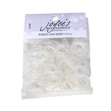 Joyce's Accessories - Rubber Hair Bands (150 piece) (Clear) - Homeplace Market LLC