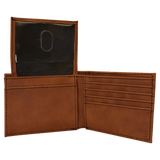 Laserable Leatherette Bi - Fold Wallet w/Flip ID Display - Homeplace Market LLC