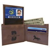 Laserable Leatherette Bi - Fold Wallet w/Flip ID Display - Homeplace Market LLC