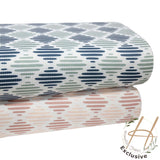 Narrow Rib Knit - Diamond Stripes - Homeplace Market LLC