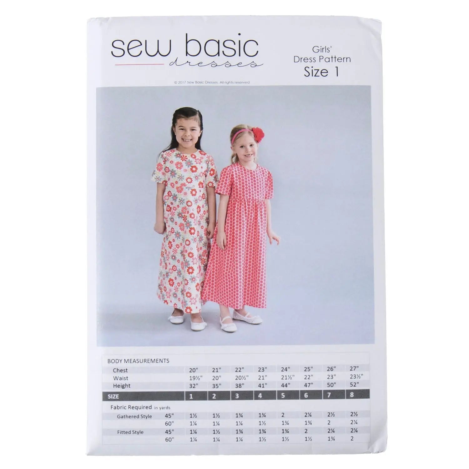 Pattern - Sew Basic - Girls' Dress Pattern - Homeplace Market LLC
