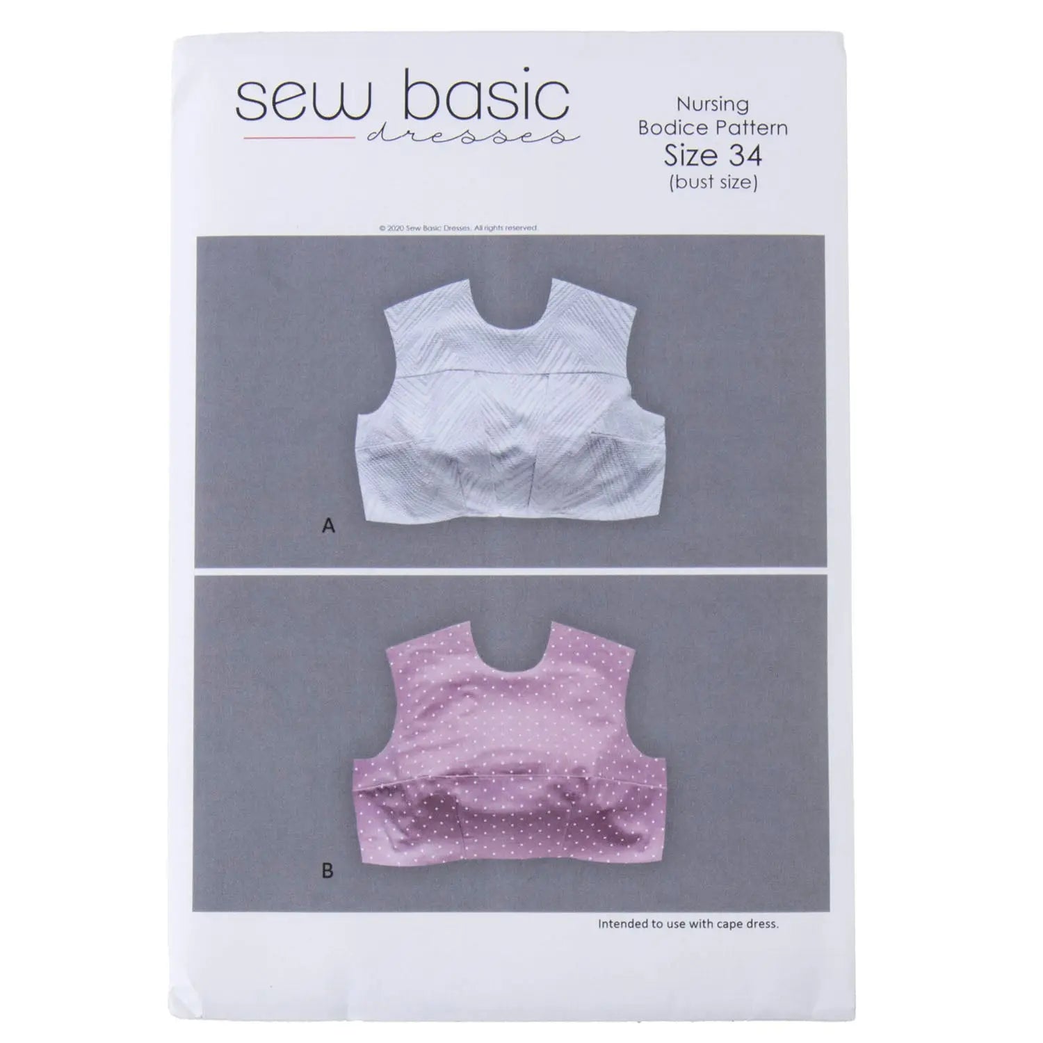 Pattern - Sew Basic - Nursing Bodice Pattern - Homeplace Market LLC