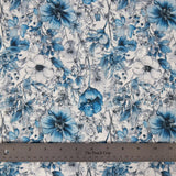 Penny Swiss Dot - Blue Floral - Homeplace Market LLC