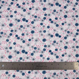 Poly Cotton - Navy/Pink Floral - Homeplace Market LLC