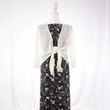Polyester - Linen Peach Print Black - Homeplace Market LLC