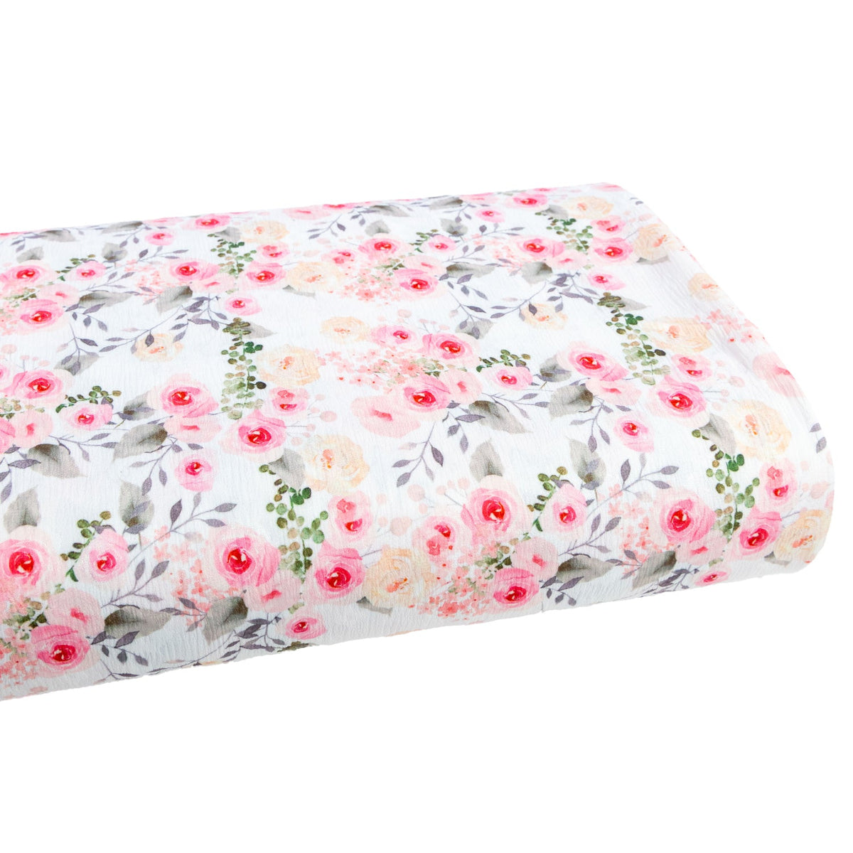 RD Poly Floral 21 - Bright Pink Flowers - Homeplace Market LLC