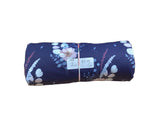 Remnant- butter knit, floral bouquet, navy, 2 yd. @ 9.49/yd. - Homeplace Market LLC