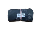 Remnant - crinkle crème polyester, floral stem, dark gray, 2 1/3 yd. @ $6.99/yd. - Homeplace Market LLC