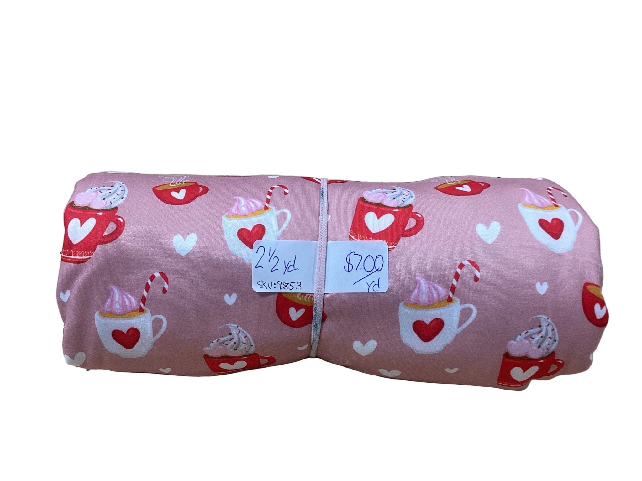 Remnant - double brushed poly, hot drinks, 2 1/2yd. @ $7.00/yd. - Homeplace Market LLC