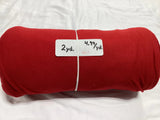 Remnant - Double Brushed Poly, Red - 2 yard@ $4.99/yard - Homeplace Market LLC