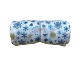 Remnant - Double brushed poly, snowflakes, 3 yd. @ $7.00/yd. - Homeplace Market LLC