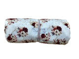 Remnant - Jacquard poly, burgundy gold floral, 2 1/2 yd. @ $9.48/yd. - Homeplace Market LLC