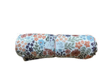 Remnant- moss crepe, peach floral, 1 3\4yd. @ 9.20/yd. - Homeplace Market LLC