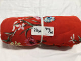 Remnant - Rayon, red floral - 2.33 yard@ $4.99/yard - Homeplace Market LLC