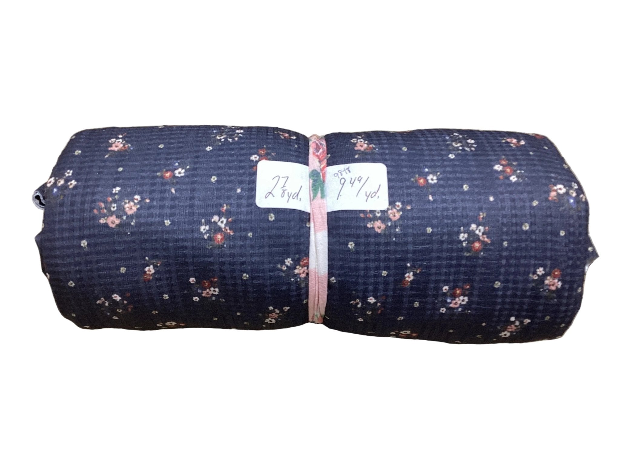 Remnant - summer breeze knit, navy, 2.875 yd. @ $9.49/yd. - Homeplace Market LLC
