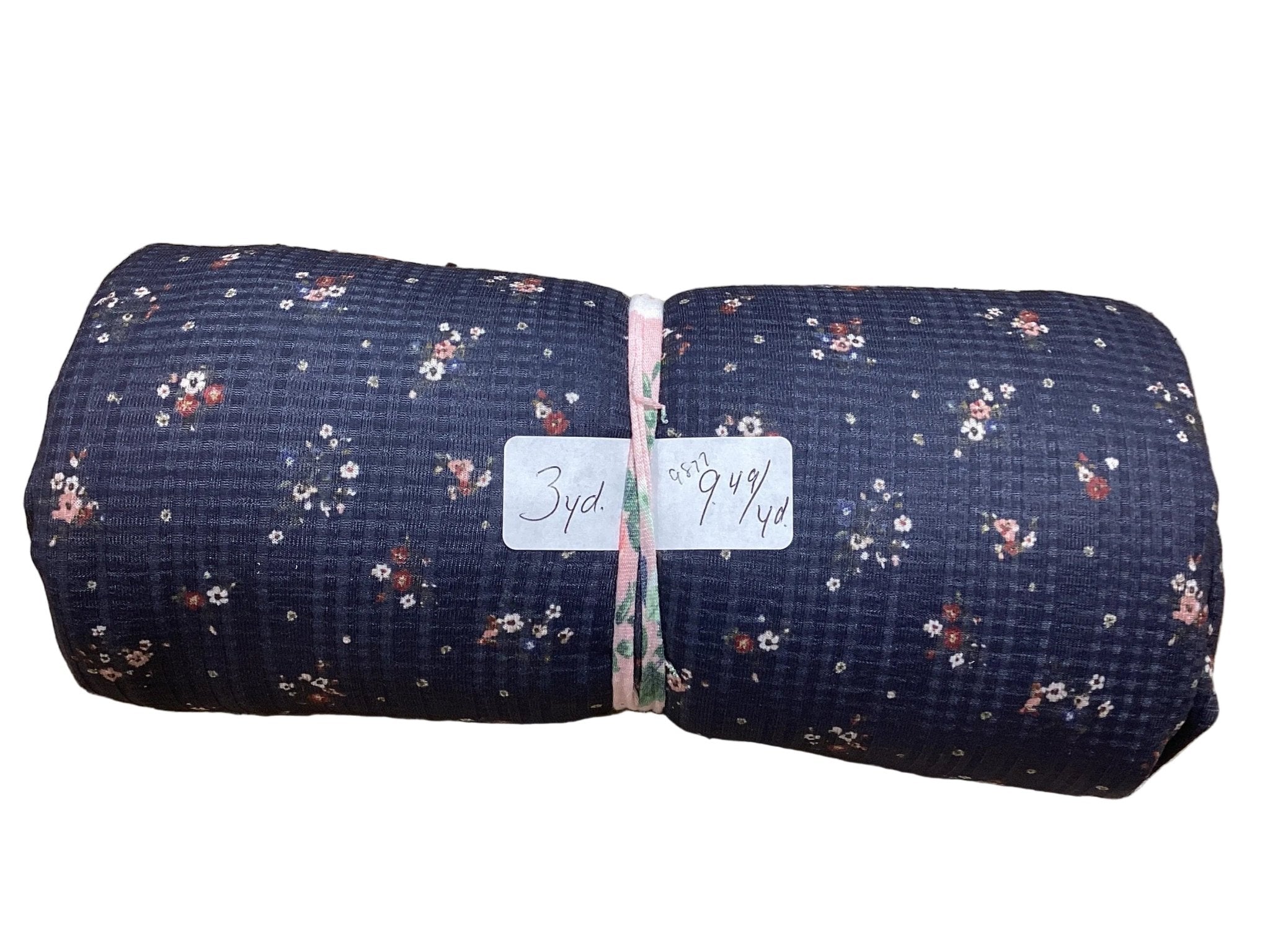 Remnant - summer breeze knit, navy, 3 yd. @ $9.49/yd. - Homeplace Market LLC
