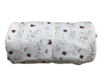 Remnant - Swiss dot knit, grape mist floral, 2.75 yd. @ $7.70/yd. - Homeplace Market LLC