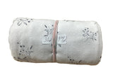 Remnant - Swiss dot knit, gray stems, 3 1/2 yd. @ $9.36/yd. - Homeplace Market LLC