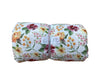 Remnant - Swiss dot knit, orange floral, 4 yd. @ $8.29/yd. - Homeplace Market LLC