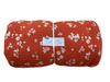 Remnant - wide rib knit, orange floral, 5yd. @ $7.70/yd. - Homeplace Market LLC