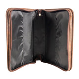 Rustic/Gold Leatherette Book/Bible Cover with Handle & Zipper - Engravable - Homeplace Market LLC