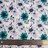 Seersucker Knit - Teal Floral Josie 12 - Homeplace Market LLC