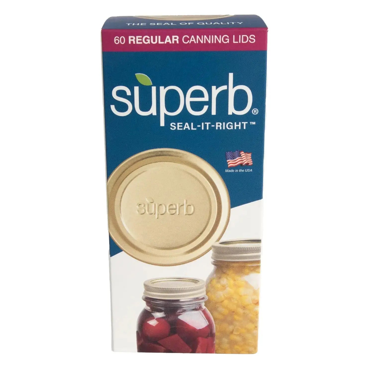 Superb - Regular Jar Lids - USA Made - Bulk - Homeplace Market LLC
