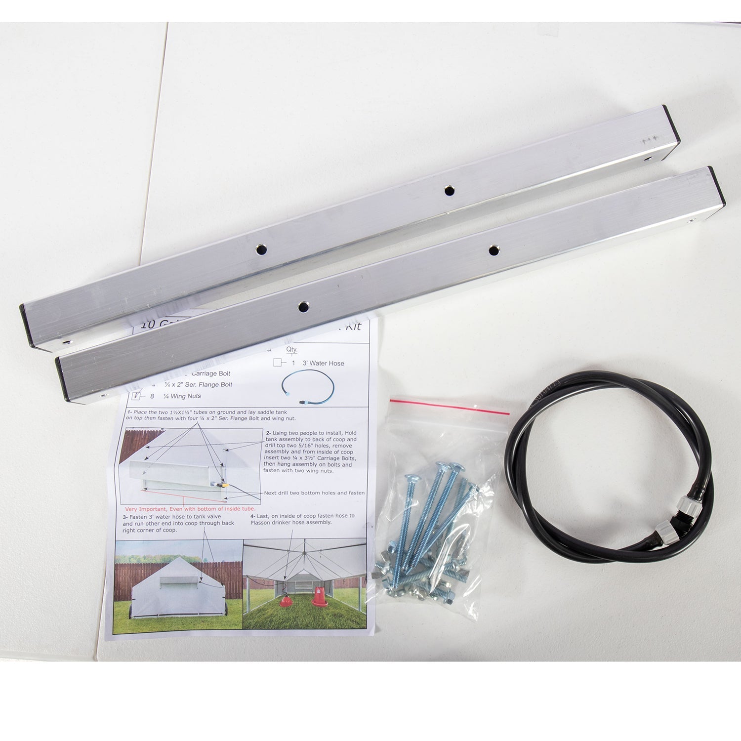 Superior Poultry - 10x12 Saddle Tank Mounting Kit (Fits only 10x12) - Homeplace Market LLC