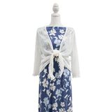 Waffle Knit - Blue Floral - Homeplace Market LLC