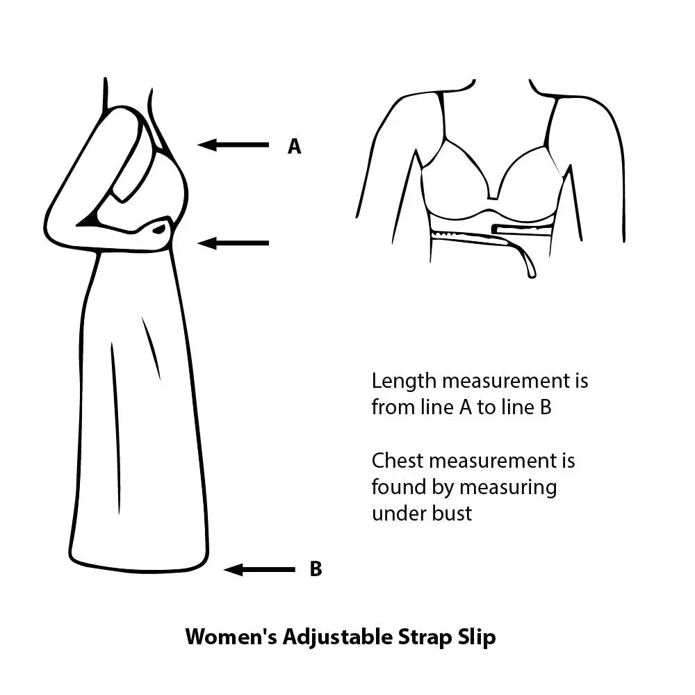 Women's Adjustable Strap Slip - Homeplace Market LLC