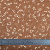 Wren Linen Blend - Anna Kate - Ditsy Floral Brown Vintage Effect - Homeplace Market LLC