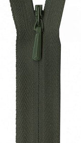 Zipper - YKK Invisible Zipper - (14") (Olive) - Homeplace Market LLC