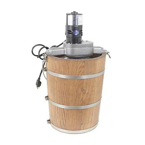 6 qt Country Ice Cream Maker - Classic Wooden Tub - Country Electric Motor-SMALL_HOME_APPLIANCES-Homeplace Market Wagon