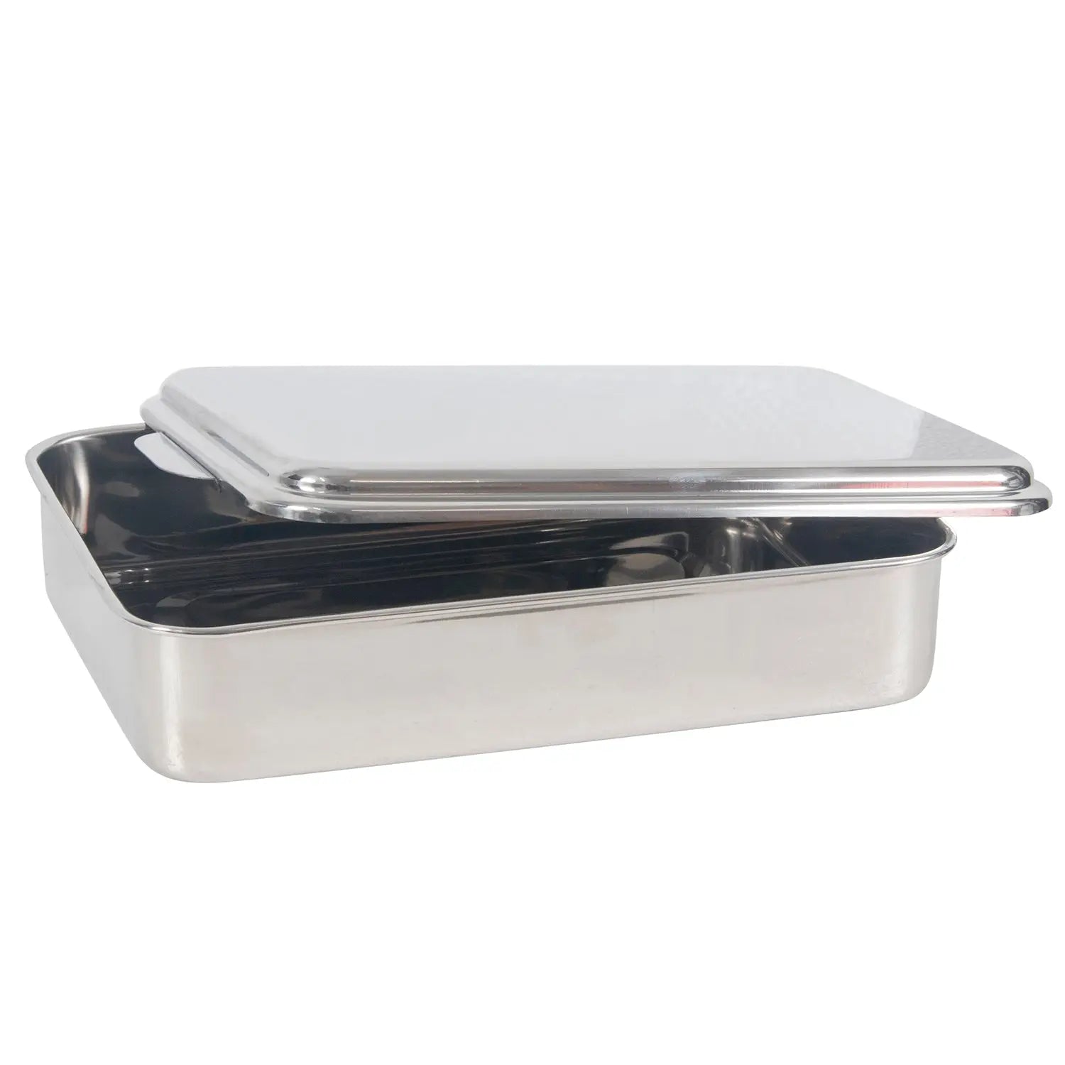 YBM Home Stainless Steel Covered Cake Pan - Silver - On Sale - Bed