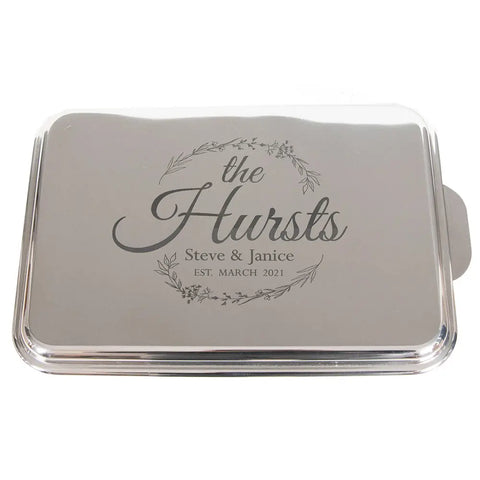 Custom - Lindy's - 9x13 - Covered Cake Pan w/Lid - Stainless Steel - Personalized Pan