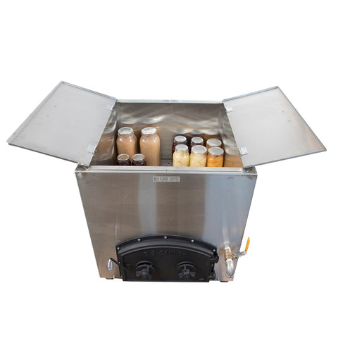 DS - Large DELUXE Square Canner - 38 Gallon - 36 quart Jars Per Layer - Outdoor, Wood or LP Fired - Canner