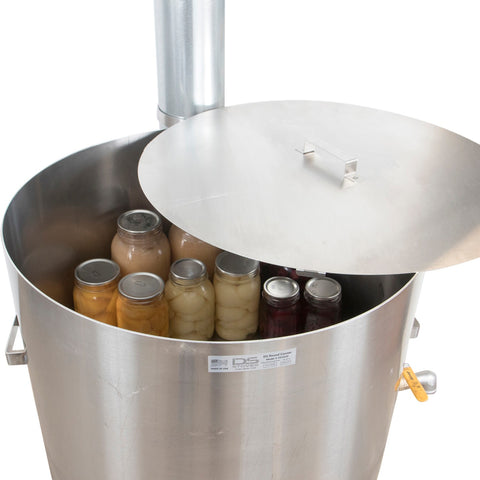DS - Large Round Canner - 30 Gallon - 30 quart Jars Per Layer - Outdoor Wood or LP Fired - Canner