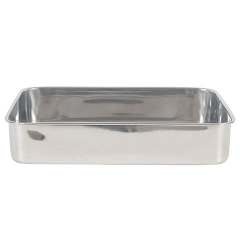 Lindy's - 9x13 - Covered Cake Pan w/Lid - Stainless Steel - High Lid