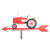 Old Road - Case IH, C, H, M Replica - Stainles Steel Metal - Long Life, Outdoor Decal